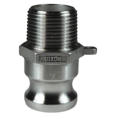 Dixon Valve Andrews/Boss-Lock Type F Cam and Groove Adapters, 4 in (NPT) Male, 400-F-SS