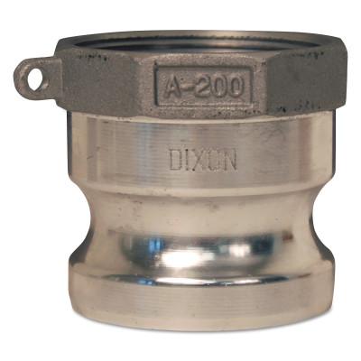 Dixon Valve Global Type A Adapters, 1 1/4 in (NPT), Aluminum, G125-A-AL
