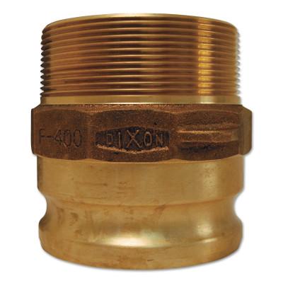 Dixon Valve Andrews/Boss-Lock Type F Cam and Groove Adapters, 3 in x 3 in (NPT) Male, Brass, 300-F-BR