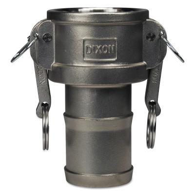 Dixon Valve Global Type C Couplers, 1 1/2 in (NPT), 325 Stainless Steel, G150-C-SS