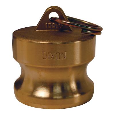 Dixon Valve Global Type DP Dust Plugs, 1 1/4 in Dia., Brass, G75-DP-BR