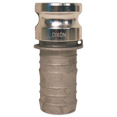 Dixon Valve Global Type E Adapters, 1 1/4 in, Hose Barb/Male, Aluminum, G125-E-AL