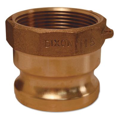 Dixon Valve Global Type A Adapters, 2 1/2 in (NPT), Brass, G250-A-BR
