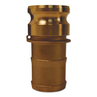 Dixon Valve Global Type E Adapters, 2 1/2 in, Hose Barb/Male, Brass, G250-E-BR