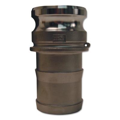 Dixon Valve Global Type E Adapters, 4 in, Hose Barb/Male, 316 Stainless Steel, G400-E-SS