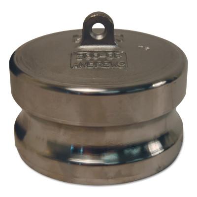 Dixon Valve Andrews/Boss-Lock Type DP Cam and Groove Dust Plugs, 3 19/32 in Dia, 300-DP-SS
