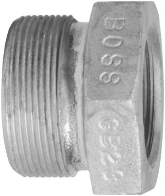 Dixon Valve Boss Ground Joint Spuds, 2 3/32 in, Plated Steel, GB28