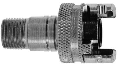 Dixon Valve Dual Lock Quick Acting Couplings, 3/4 in (NPT), Stainless Steel, P4F6-S