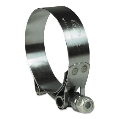 Dixon Valve T-Bolt Hose Clamps, 3 9/32"-3 9/16" Hose OD, Stainless Steel 300, 25/Bx, STBC350