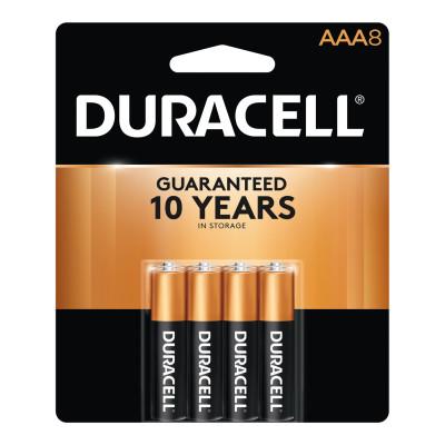 Duracell?? CopperTop Alkaline Battery, 1.5V, AAA, 8/PK, MN2400B8Z