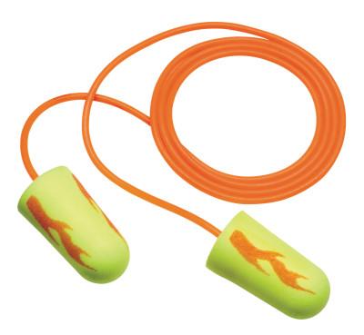 3M™ E-A-Rsoft Yellow Neon Blasts Foam Earplugs, Polyurethane, Yellow, Corded, 311-1252