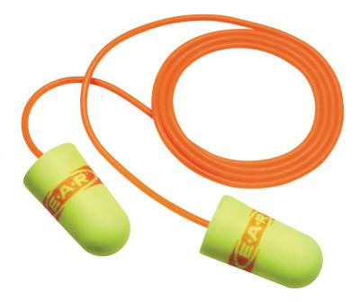 3M™ E-A-Rsoft SuperFit Earplugs, Polyurethane, Red/Yellow, Corded, 311-1254