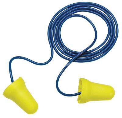3M™ E-A-R E-Z-Fit Foam Earplugs, Polyurethane, Yellow, Corded, 312-1222