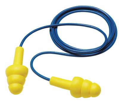 3M™ E-A-R™ Ultrafit® Earplugs, Elastomeric Polymer, Yellow, Corded, Box, 340-4004