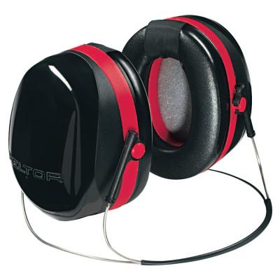 3M™ PELTOR™ Optime™ 105 Earmuff, 29 dB NRR, Black/Red, Behind the Head, H10B