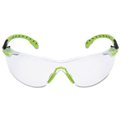 3M™ Solus 1000-Series Protective Eyewear, Clear Poly Antifog Lens, Green/Black Frame, S1201SGAF