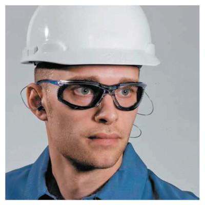 3M™ Virtua™ CCS Protective Eyewear, Clear Polycarbonate Lens, Anti-Fog, Clear Plastic Frame, Light Blue Temple, +2.5 Diopter, VC225AF