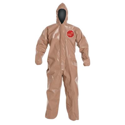 DuPont™ Tychem CPF3 with attached Hood, Tan, 4X-Large, C3127T-4X