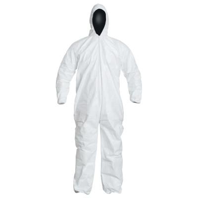 DuPont™ Tyvek® IsoClean® Coverall with Attached Hood, White, 3X-Large, IC180SWH3X002500