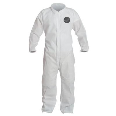 DuPont™ Proshield 10 Coveralls White with Elastic Wrists and Ankles, White, 5X-Large, PB125SW-5XL