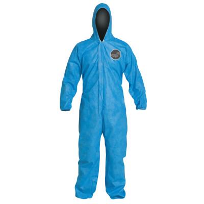 DuPont™ Proshield 10 Coveralls Blue with Attached Hood, Blue, Medium, PB127SB-MD