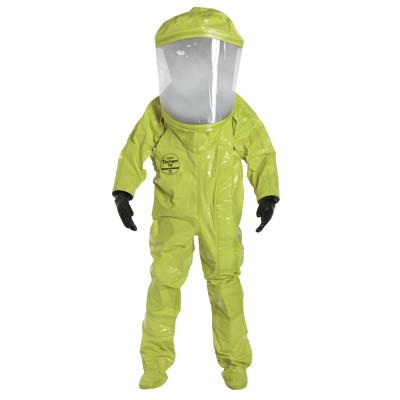 DuPont™ Tychem TK Encapsulated Level A Suit Front Entry, Lime Yellow, Medium, TK554T-MD