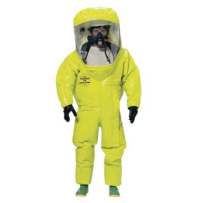 DuPont™ Tychem TK Encapsulated Level A Suit Rear Entry, Lime Yellow, X-Large, TK555T-XL