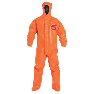 DuPont™ Tychem ThermoPro Coverall with Attached Socks, Orange, 4X-Large, TP199TOR4X000200