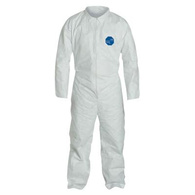 DuPont™ Tyvek® 400 Collared Coveralls w/Open Wrists/Ankles, Serged Seams, White, 4X-Large, Vend Pack, TY120SWH4X0025VP