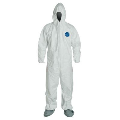 DuPont™ Tyvek® 400 Coveralls with Attached Hood and Boots, White, 5X-Large, TY122S-5XL