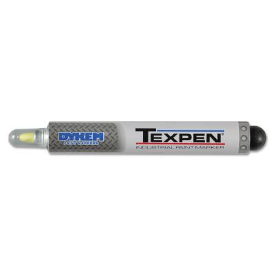 ITW Pro Brands TEXPEN® Industrial Steel Ball Tip Paint Marker, Yellow, 3/64 in, Fine, 16060