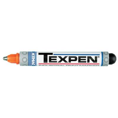 ITW Pro Brands TEXPEN® Industrial Steel Ball Tip Paint Marker, Orange, 3/32 in, Medium, 16103