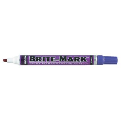 ITW Pro Brands BRITE-MARK® Medium Paint Marker, Violet, Medium, Bullet, Acrylic, 84019