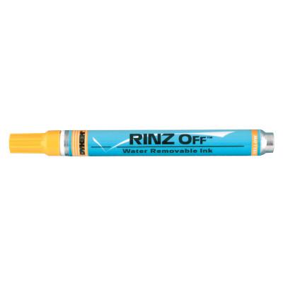 ITW Pro Brands RINZ OFF® Water Removable Temporary Marker, Yellow, Medium Tip, 91757