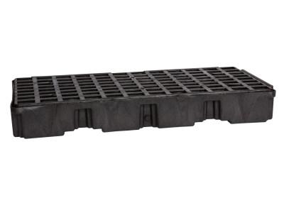 Eagle Mfg Drum Modular Spill Platforms w/o Drain, Black, 5,000 lbs, 30 gal, 51.5" x 26.25", 1632B