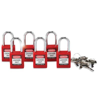 Brady® BRADY NYLON PADLOCK, 1.5" RED KA, 105890