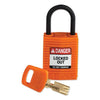 Brady® SafeKey Compact Nylon Lockout Padlocks, CPT-GRN-25PL-KD