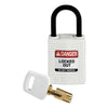 Brady® SafeKey Compact Nylon Lockout Padlocks, CPT-GRN-25PL-KD