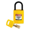 Brady® SafeKey Compact Nylon Lockout Padlocks, CPT-GRN-25PL-KD