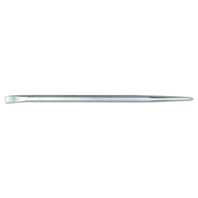 Martin Tools Pry Bars, 30 in, 7/8 in Stock, Offset Chisel and Straight Tapered Point, Chrome, 198C