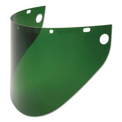 Honeywell High Performance Faceshield Windows, , Dark Green, Extended View, 19-3/4 in W x 9 in L, 4199DGN