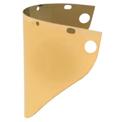 Honeywell High Performance Faceshield Window, Gold, Extended View, 19-3/4 in x 9 in, 4199GDTVGY