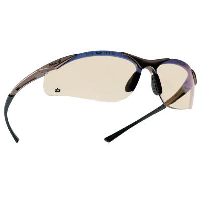 Bolle Contour Series Safety Glasses, ESP Lens, Anti-Scratch, Black Frame, 40047