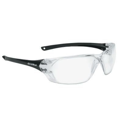 Bolle Prism Series Safety Glasses, Clear Lens, Anti-Fog, Anti-Scratch, Black Frame, 40057