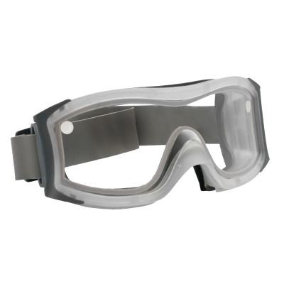 Bolle DUO Safety Goggles, AntiScratch/AntiFog, Clear Poly, Neoprene Strp,Frosted Frame, 40161