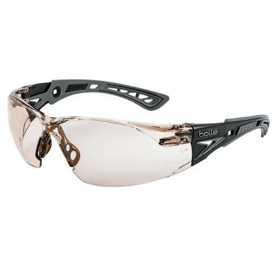 Bolle Rush+ Series Safety Glasses, CSP Lens, Platinum Anti-Fog/Anti-Scratch, 40209