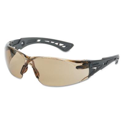 Bolle Rush+ Series Safety Glasses, Twilight Lens, Platinum Anti-Fog/Anti-Scratch, 40225