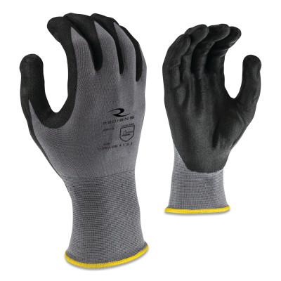 Radians RWG13C Foam Nitrile Gripper Glove, Large, Gray, RWG13CL