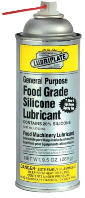 Lubriplate® General Purpose Food Grade Silicone Lubricants, 9 1/2 oz  Aerosol Can, L0723-063