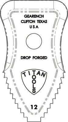 Gearench® JAWS F/C12P CHAIN TONGS CODE A, C121